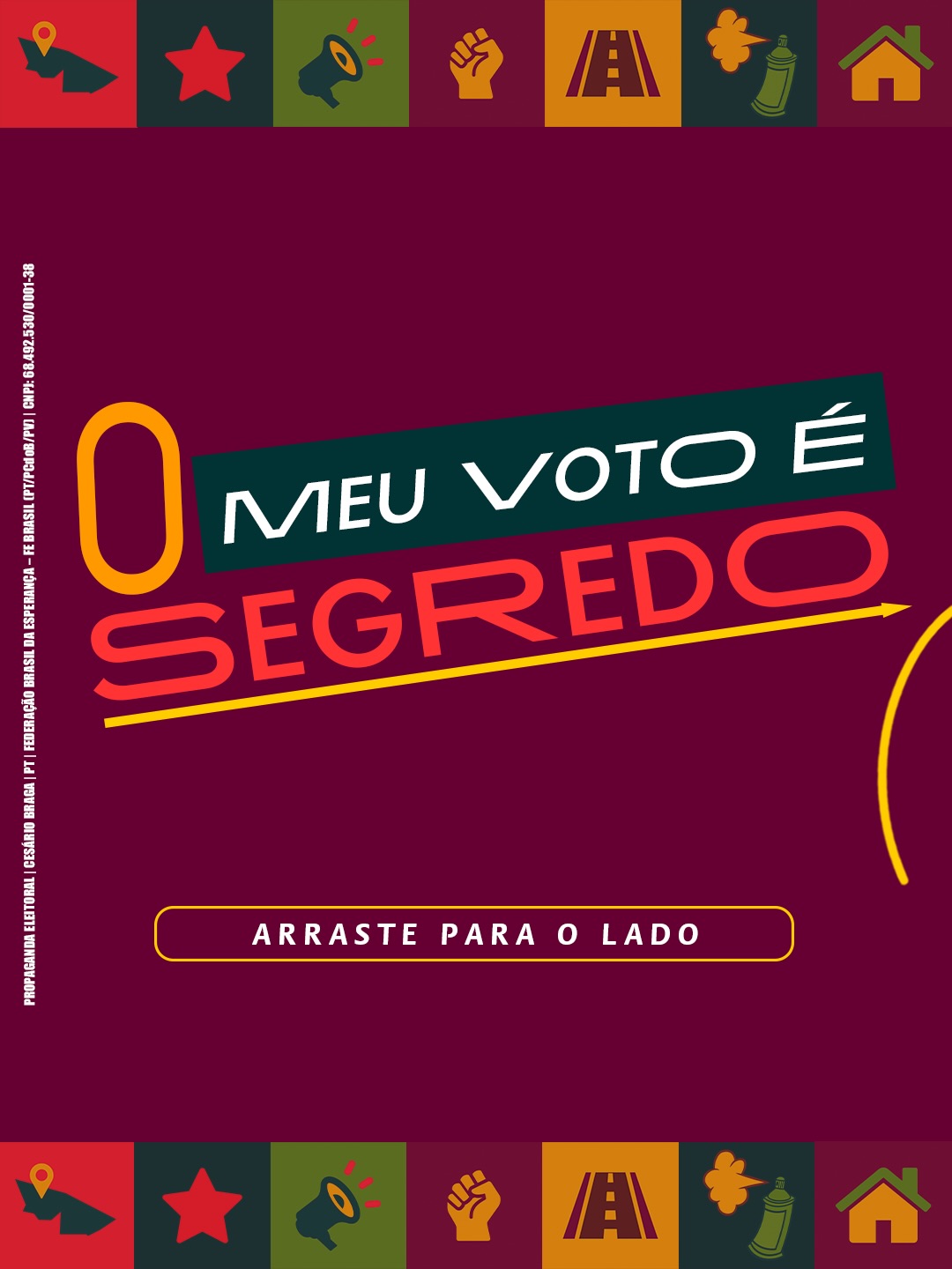 Publicação Meu Voto da campanha de Cesário Braga, imagem 1 de 2