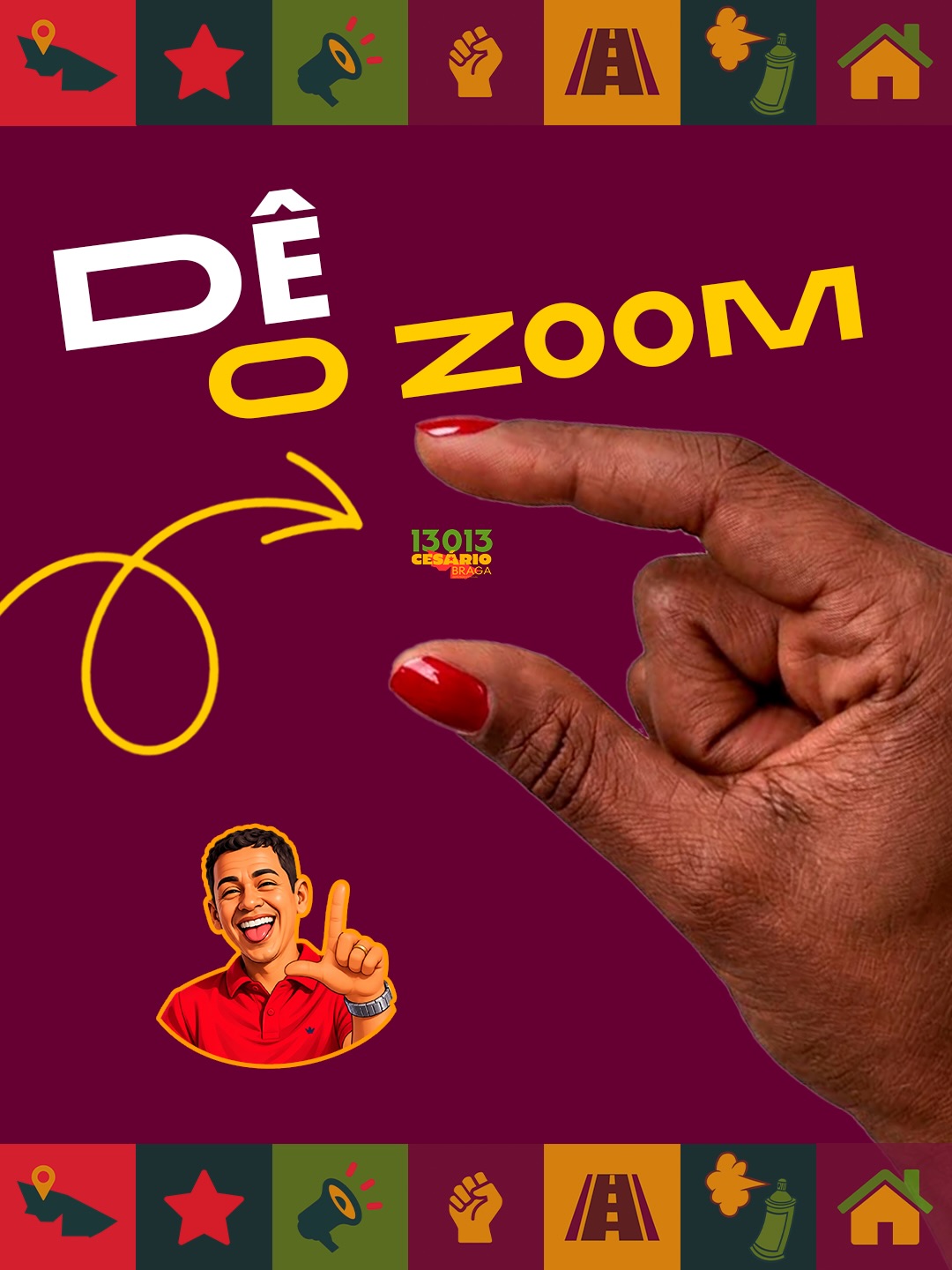 Publicação Meu Voto da campanha de Cesário Braga, imagem 2 de 2
